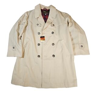 Teijin Juniors Trench Coat, Cream, Size 12